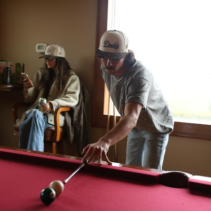 Daddy | by the Mad Hatter Co. 3D Puff Embroidery (Up to a Size 8 Head) Premium Mens Trucker Hat Gift Cap