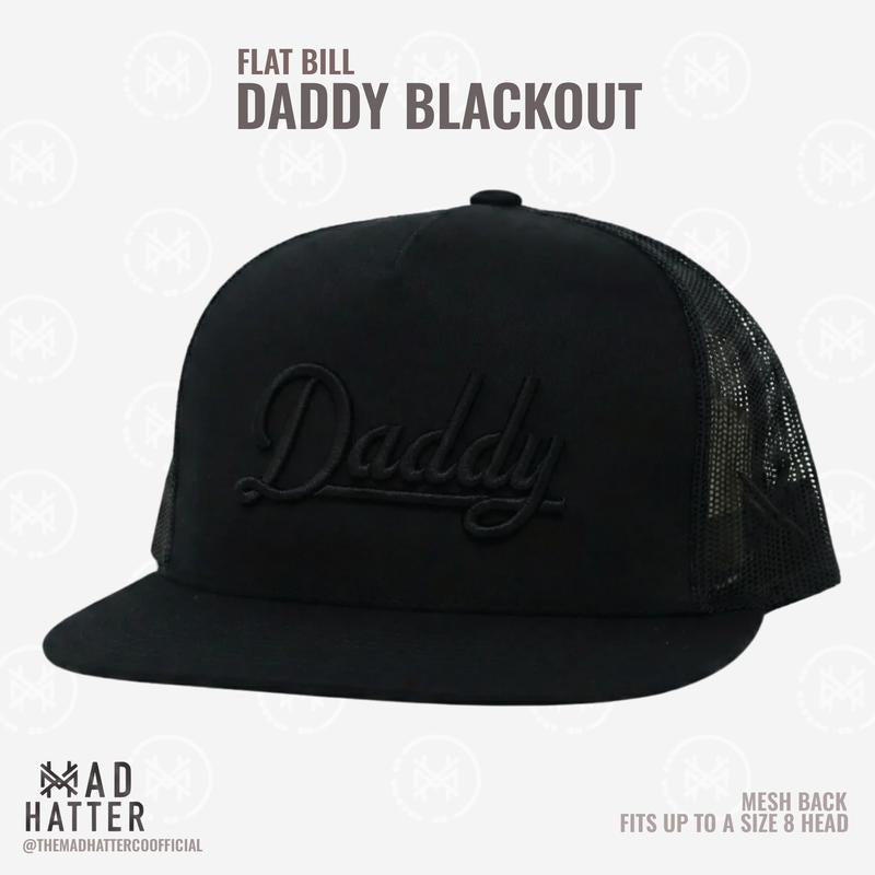 Daddy | by the Mad Hatter Co. 3D Puff Embroidery (Up to a Size 8 Head) Premium Mens Trucker Hat Gift Cap
