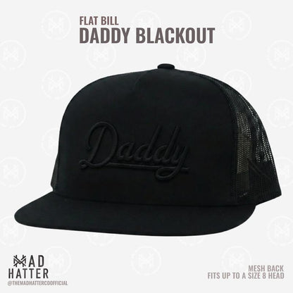 Daddy | by the Mad Hatter Co. 3D Puff Embroidery (Up to a Size 8 Head) Premium Mens Trucker Hat Gift Cap