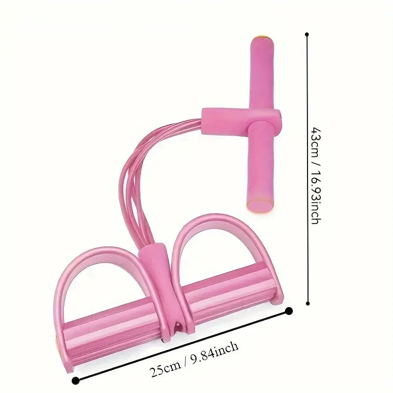 Home Gym Foot Pedal Resistance Band Puller - Portable Fitness Equipment for Leg Workouts, Core Training & Full-Body Exercise - Non-Slip Foot Pedal Puller for Strength Building