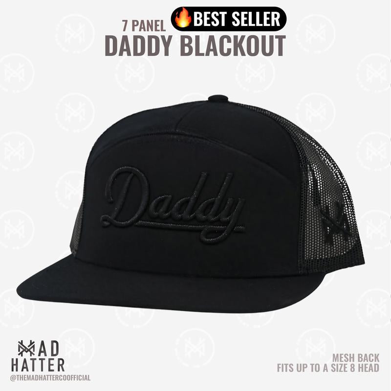 Daddy | by the Mad Hatter Co. 3D Puff Embroidery (Up to a Size 8 Head) Premium Mens Trucker Hat Gift Cap
