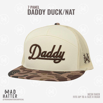Daddy | by the Mad Hatter Co. 3D Puff Embroidery (Up to a Size 8 Head) Premium Mens Trucker Hat Gift Cap
