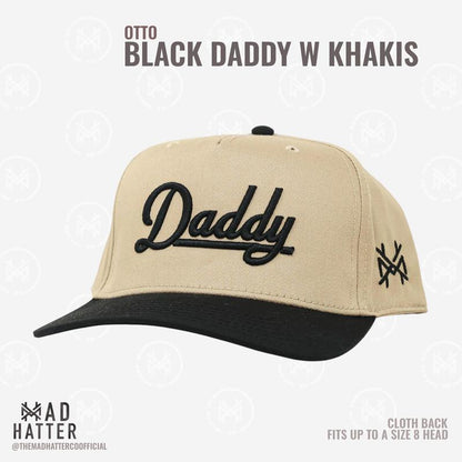 Daddy | by the Mad Hatter Co. 3D Puff Embroidery (Up to a Size 8 Head) Premium Mens Trucker Hat Gift Cap